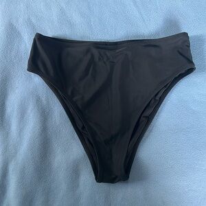 Relleciga High Waisted Bikini Bottom Swim Black